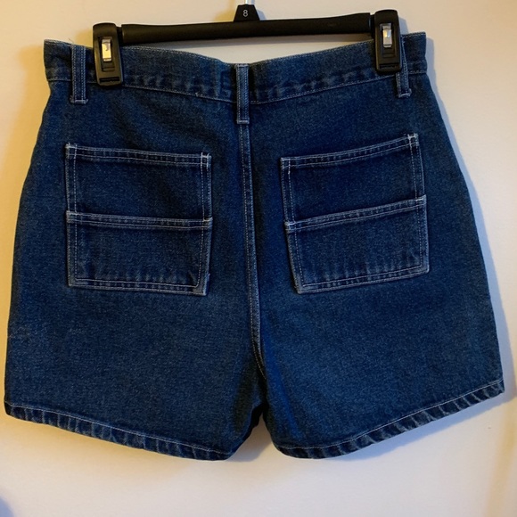 Dark blue denim shorts - Picture 3 of 4